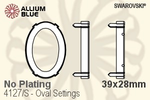 Swarovski Oval Settings (4127/S) 39x28mm - No Plating - Haga Click en la Imagen para Cerrar