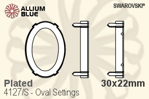 Swarovski Oval Settings (4127/S) 30x22mm - Plated