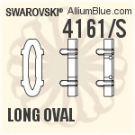 4161/S - Long Oval Settings