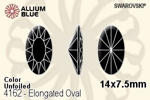 Swarovski Elongated Oval Fancy Stone (4162) 14x7.5mm - Color Unfoiled - Haga Click en la Imagen para Cerrar