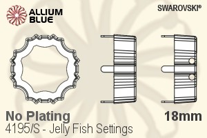 施華洛世奇 Jelly Fish花式石爪托 (4195/S) 18mm - 無鍍層
