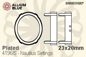 Swarovski Nautilus Settings (4196/S) 23x20mm - Plated - Click Image to Close