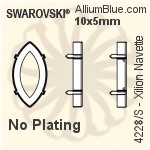 Swarovski Xilion Navette Settings (4228/S) 15x7mm - No Plating