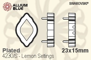 施華洛世奇 Lemon花式石爪托 (4230/S) 23x15mm - 鍍面