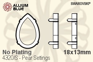 施華洛世奇 Pear花式石爪托 (4320/S) 18x13mm - 無鍍層 - 關閉視窗 >> 可點擊圖片