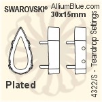 Swarovski Imperial Fancy Stone (4480) 10mm - Color With Platinum Foiling