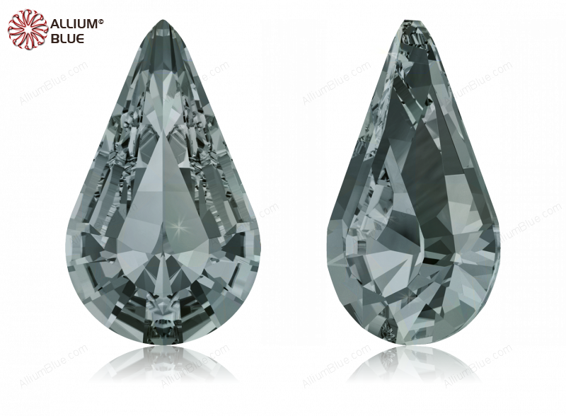 SWAROVSKI 4328 10X6MM BLACK DIAMOND F