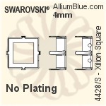 Swarovski Kaleidoscope Triangle Settings (4799/S) 6x6.1mm - No Plating