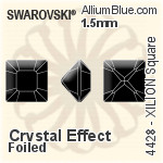 Swarovski Baguette Fancy Stone (4500) 3x2mm - Color With Platinum Foiling