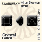Swarovski Octagon Fancy Stone (4600) 6x4mm - Crystal Effect With Platinum Foiling