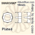 Swarovski Mystic Square Settings (4460/S) 18mm - No Plating