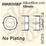 Swarovski Cushion Cut Settings (4470/S) 10mm - No Plating