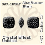 Swarovski Cushion Cut Fancy Stone (4470) 12mm - Color (Half Coated) Unfoiled