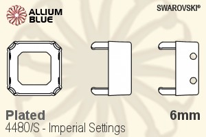 Swarovski Imperial Settings (4480/S) 6mm - Plated