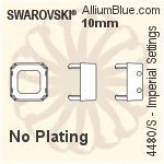 Swarovski Imperial Fancy Stone (4480) 18mm - Clear Crystal With Platinum Foiling