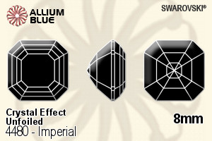 Swarovski Imperial Fancy Stone (4480) 8mm - Crystal Effect Unfoiled - Haga Click en la Imagen para Cerrar