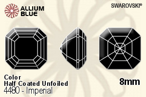 Swarovski Imperial Fancy Stone (4480) 8mm - Color (Half Coated) Unfoiled