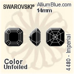 Swarovski Imperial Fancy Stone (4480) 14mm - Color (Half Coated) Unfoiled