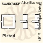 Swarovski Rivoli Snowflake Settings (4747/S) 5mm - No Plating