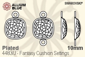 Swarovski Fantasy Cushion Settings (4483/J) 10mm - Plated