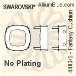 Swarovski Fantasy Cushion Settings (4483/S) 10mm - Plated