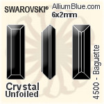 Swarovski Baguette Fancy Stone (4500) 10x3mm - Color Unfoiled