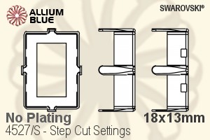 Swarovski Step Cut Settings (4527/S) 18x13mm - No Plating - Haga Click en la Imagen para Cerrar