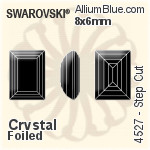 Swarovski Pear-shaped Fancy Stone (4320) 6x4mm - Clear Crystal With Platinum Foiling