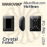 Swarovski Pear-shaped Fancy Stone (4320) 6x4mm - Crystal Effect With Platinum Foiling