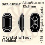 Swarovski Elongated Imperial Fancy Stone (4595) 16x8mm - Color Unfoiled