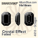 Swarovski Octagon Fancy Stone (4610) 18x13mm - Color Unfoiled