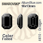 Swarovski Oval Fancy Stone (4127) 30x22mm - Color With Platinum Foiling