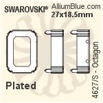 Swarovski Octagon Settings (4627/S) 37x25.5mm - No Plating