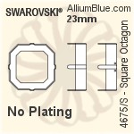 Swarovski Square Octagon Settings (4675/S) 23mm - Plated