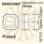 Swarovski Square Octagon Settings (4675/S) 23mm - Plated