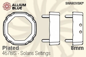 Swarovski Solaris Settings (4678/S) 8mm - Plated - Click Image to Close
