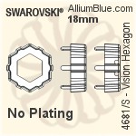 Swarovski Vision Hexagon Settings (4681/S) 18mm - No Plating
