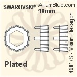 Swarovski Vision Hexagon Settings (4681/S) 18mm - No Plating