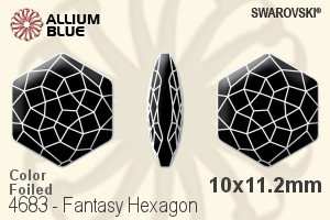 施華洛世奇 Fantasy Hexagon 花式石 (4683) 10x11.2mm - 顏色 白金水銀底 - 關閉視窗 >> 可點擊圖片