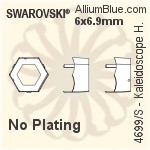 Swarovski Kaleidoscope Hexagon Settings (4699/S) 14x16mm - Plated