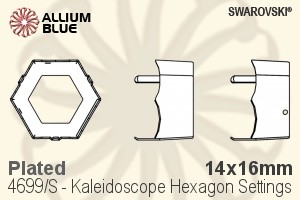 施华洛世奇 Kaleidoscope Hexagon花式石爪托 (4699/S) 14x16mm - 镀面 - 关闭视窗 >> 可点击图片