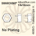 Swarovski Kaleidoscope Hexagon Settings (4699/S) 6x6.9mm - Plated