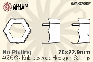 Swarovski Kaleidoscope Hexagon Settings (4699/S) 20x22.9mm - No Plating - Haga Click en la Imagen para Cerrar