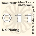 Swarovski Kaleidoscope Hexagon Settings (4699/S) 20x22.9mm - No Plating