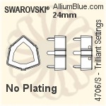 Swarovski Trilliant Settings (4706/S) 7mm - No Plating