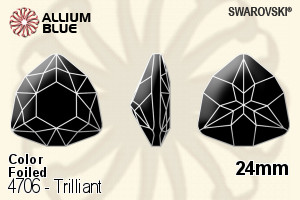 Swarovski Trilliant Fancy Stone (4706) 24mm - Color With Platinum Foiling - Haga Click en la Imagen para Cerrar