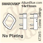 Swarovski Cosmic Settings (4739/S) 14x11mm - No Plating