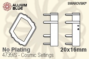 Swarovski Cosmic Settings (4739/S) 20x16mm - No Plating - Haga Click en la Imagen para Cerrar