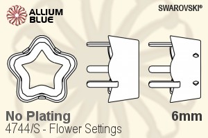 施華洛世奇 Flower花式石爪托 (4744/S) 6mm - 無鍍層 - 關閉視窗 >> 可點擊圖片