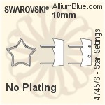 Swarovski Pear Settings (4320/S) 14x10mm - No Plating